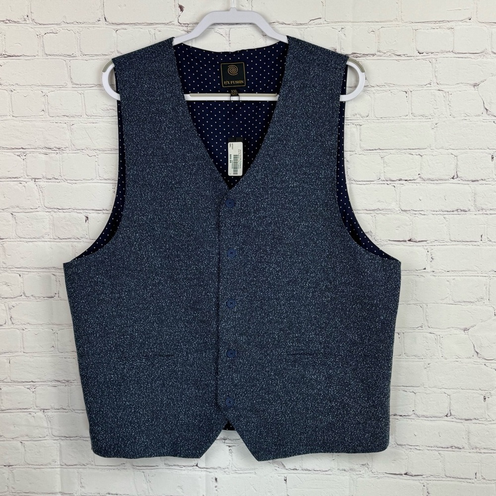 FX/Fusion XXL Men’s Button Up Vest NWT